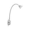 less 'n' more Athene LED Wandleuchte, mit Tastdimmer, Flexwelle: lang