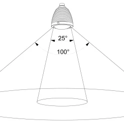 less 'n' more Athene LED Wand- / Deckenstrahler, Flexwelle: kurz