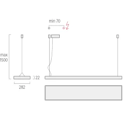 Lightnet Cubic-P1 Superflat Pendelleuchte