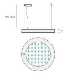 Lightnet Ringo Star Acoustic-P6 Pendelleuchte, dimmbar DALI