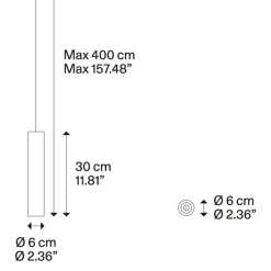 Lodes A-Tube Pendelleuchte, 3-flg.