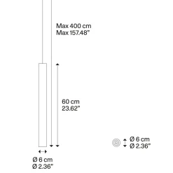 Lodes A-Tube Pendelleuchte, 3-flg.