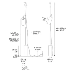 Lodes Cima Steh- / Pendelleuchte