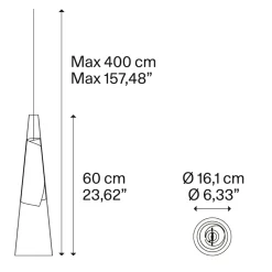 Lodes Cono di Luce LED Pendelleuchte