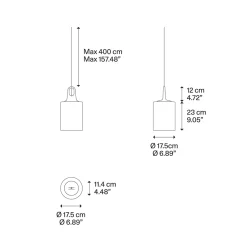 Lodes Jim Cylinder Pendelleuchte