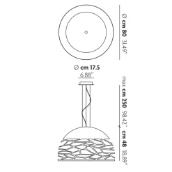 Lodes Kelly Large Dome 80 Pendelleuchte