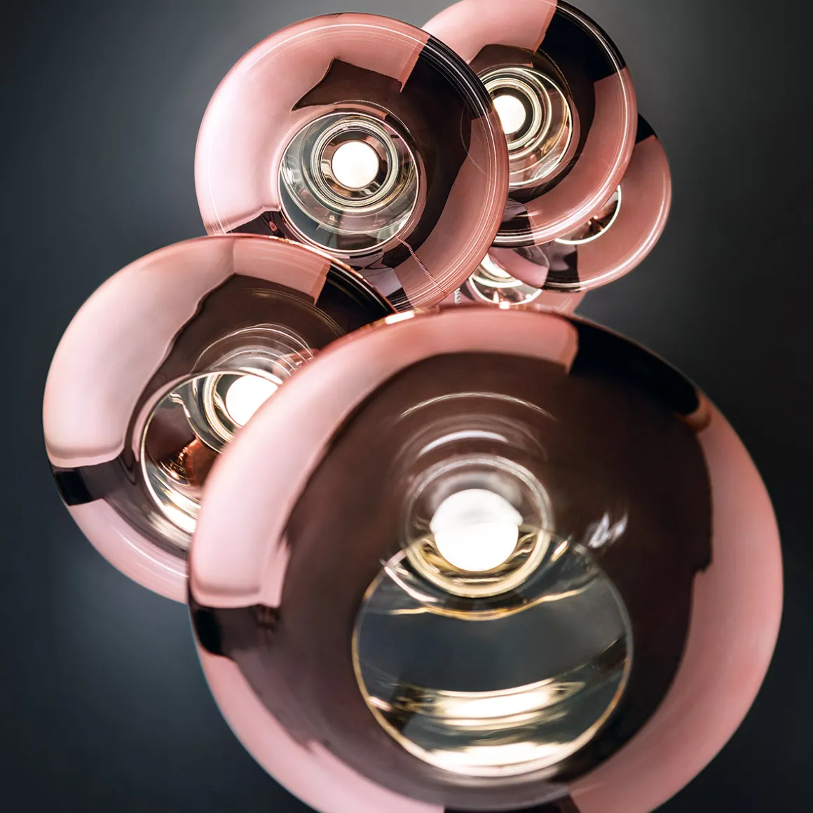 Lodes Nostalgia Glas Large LED Pendelleuchte 7-flg.