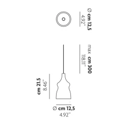 Lodes Nostalgia Glas Small LED Pendelleuchte 1-flg.