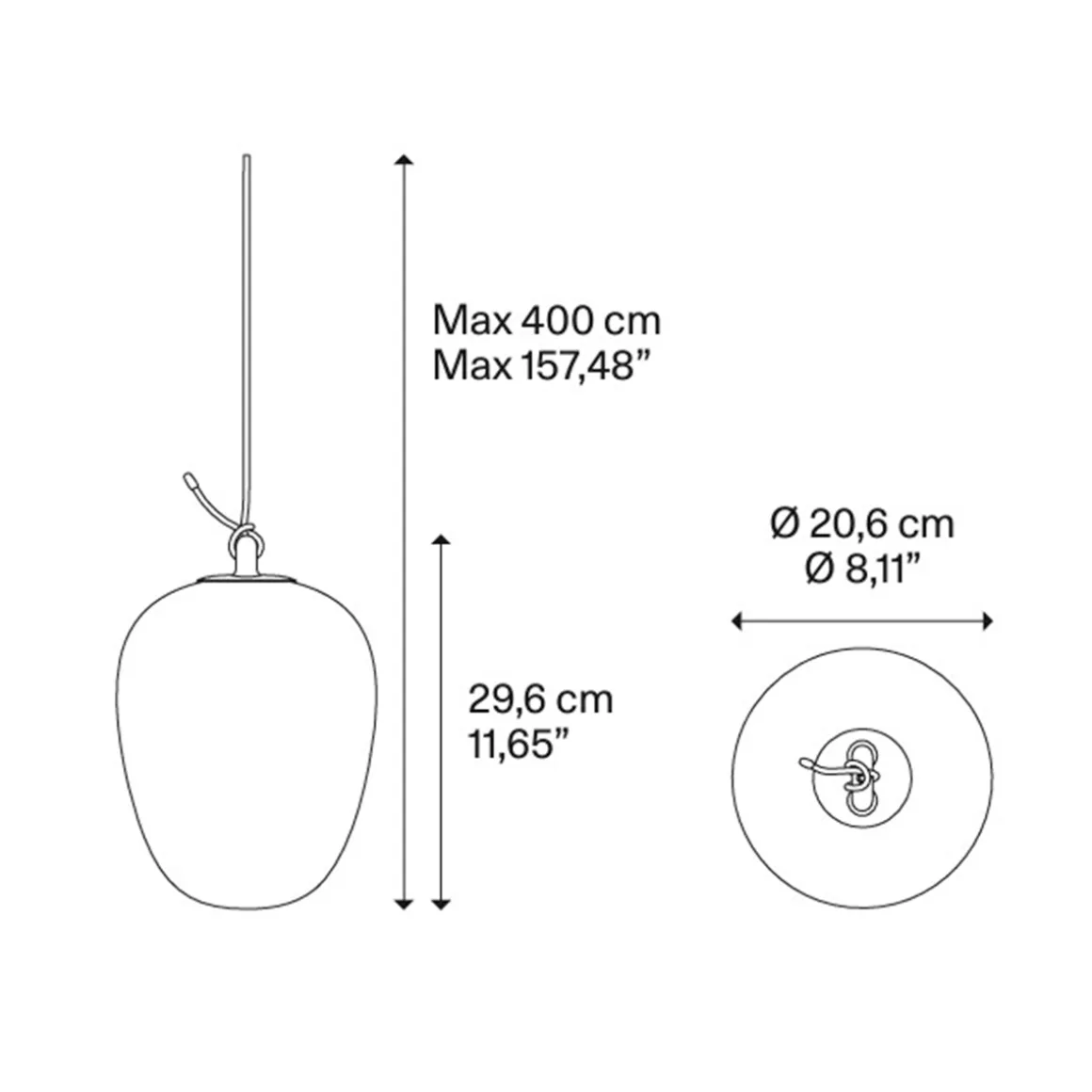 Lodes Oblo Medium LED Pendelleuchte