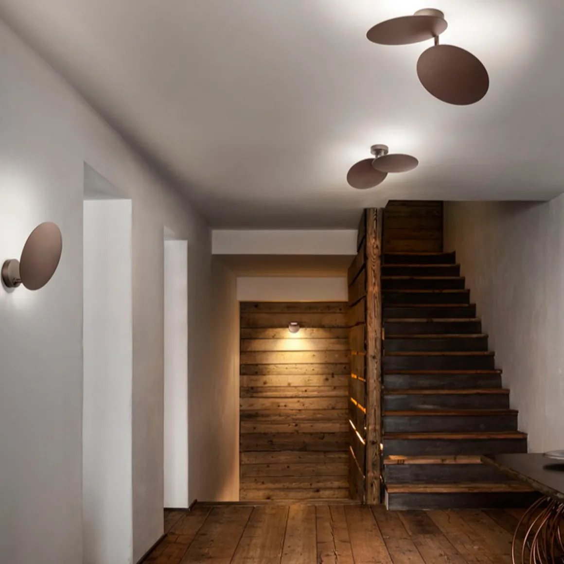 Lodes Puzzle Double Round LED Wand- / Deckenleuchte