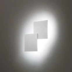 Lodes Puzzle Double Square LED Wand- / Deckenleuchte