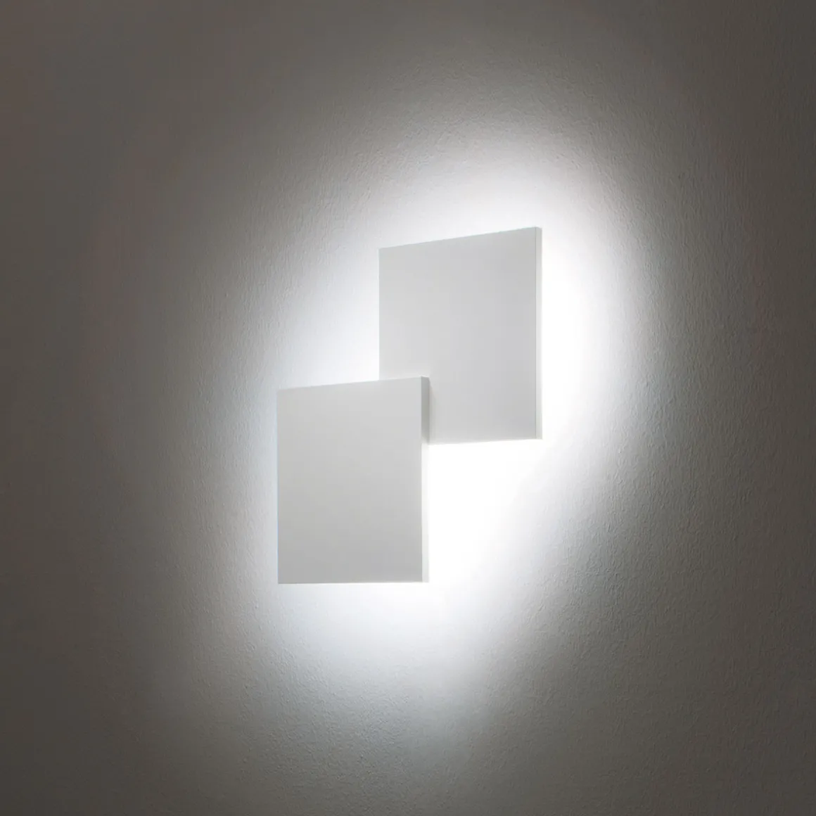 Lodes Puzzle Double Square LED Wand- / Deckenleuchte
