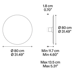 Lodes Puzzle Mega Round Large LED Wand- / Deckenleuchte