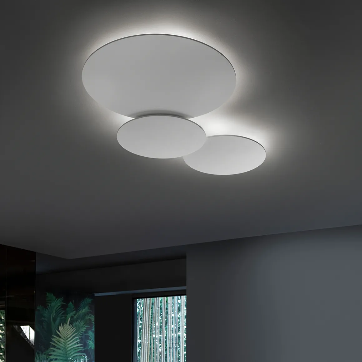 Lodes Puzzle Mega Round Small LED Wand- / Deckenleuchte