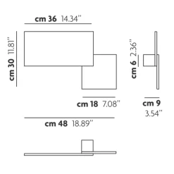 Lodes Puzzle Square & Rectangle LED Wand - / Deckenleuchte