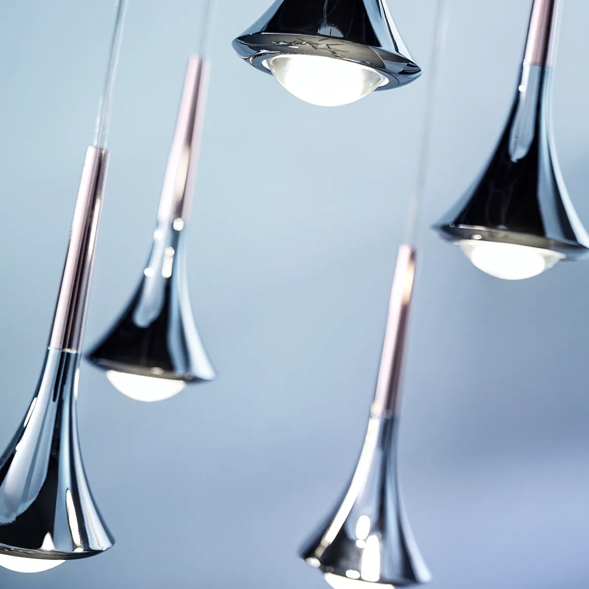 Lodes Rain LED Pendelleuchte, 3-flg., 2700 K