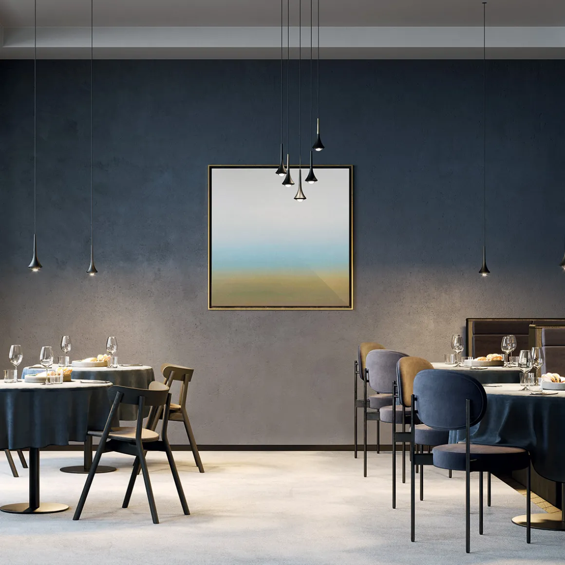 Lodes Rain LED Pendelleuchte, 1-flg., 2700 K