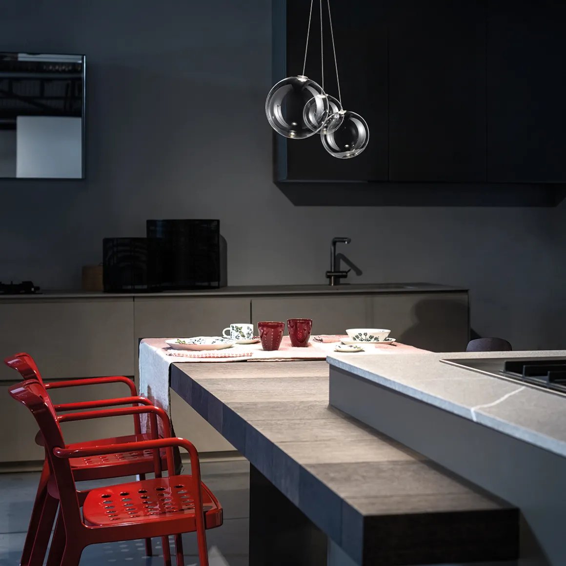 Lodes Random LED Pendelleuchte, 3-flg.