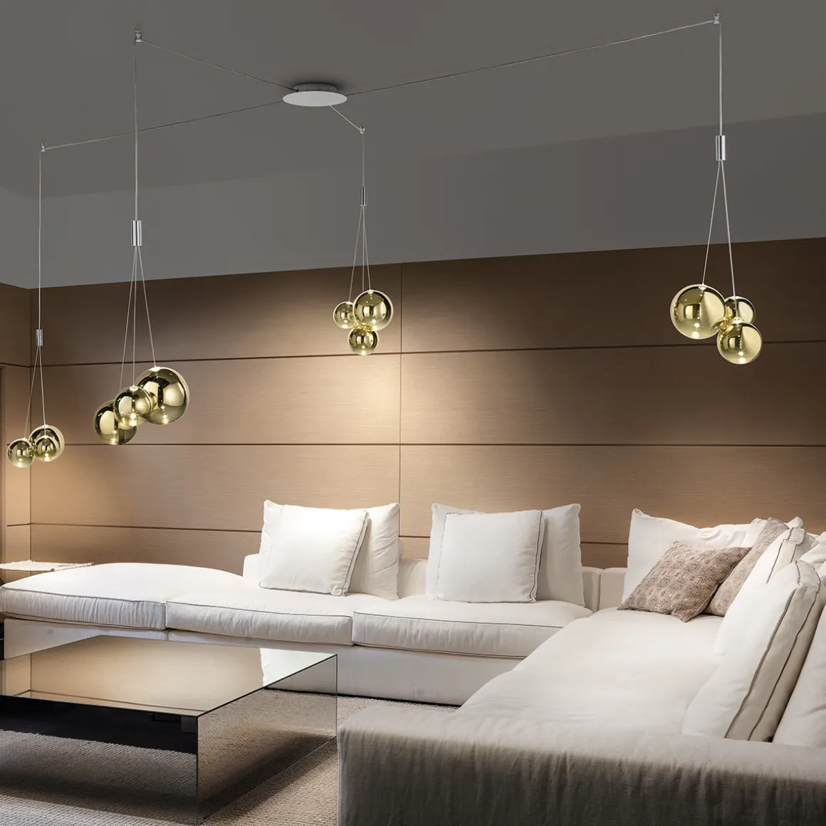 Lodes Random LED Pendelleuchte, 12-flg.