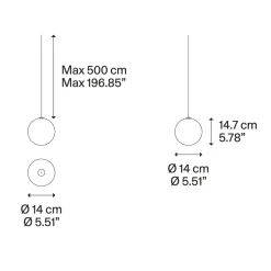 Lodes Random Solo 14 LED Pendelleuchte