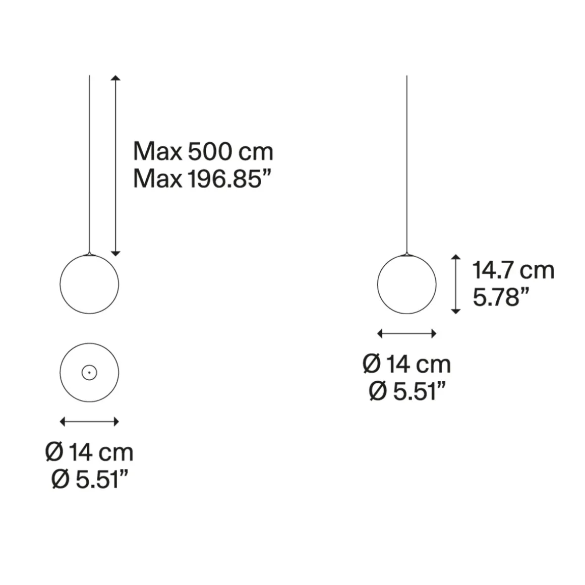 Lodes Random Solo 14 LED Pendelleuchte
