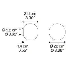 Lodes Volum Wand- / Deckenleuchte