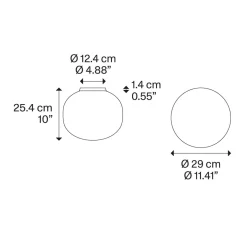 Lodes Volum Wand- / Deckenleuchte