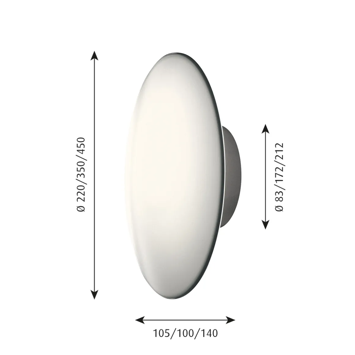 Louis Poulsen AJ Eklipta LED Wand- / Deckenleuchte