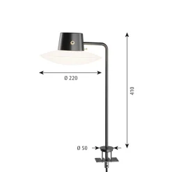 Louis Poulsen AJ Oxford Tischleuchte mit Pin