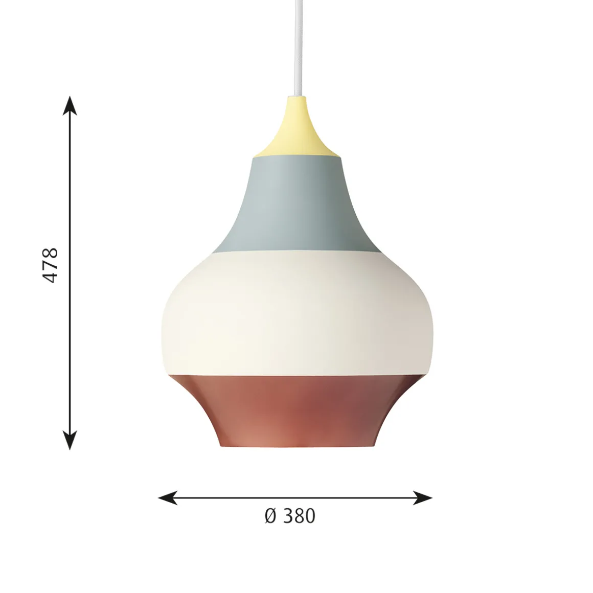 Louis Poulsen Cirque Pendelleuchte, Ø: 38 cm
