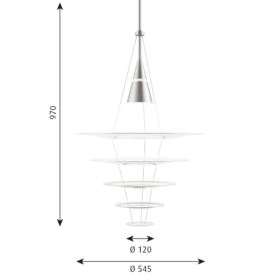 Louis Poulsen Enigma 545 Pendelleuchte