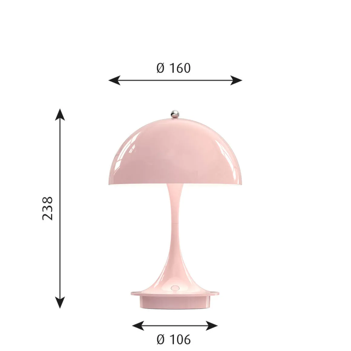Louis Poulsen Panthella 160 Portable V2 LED Akkuleuchte