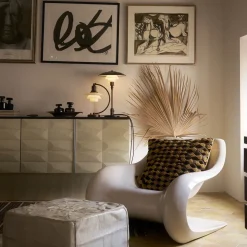 Louis Poulsen PH 3/2 Aged Brass Opal Tischleuchte