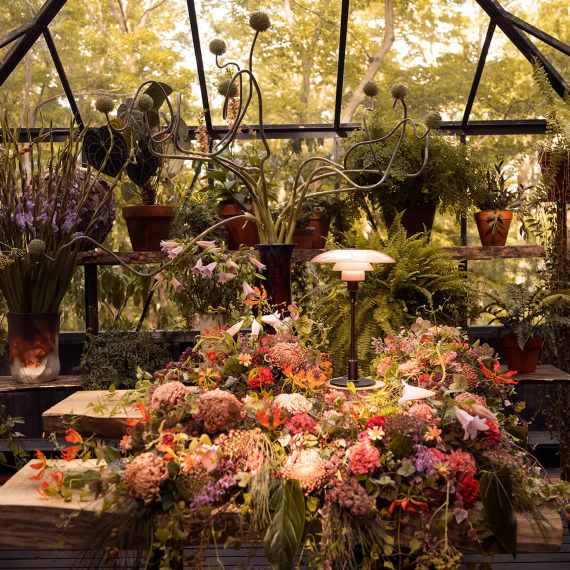 Louis Poulsen PH 3/2 Dusty Terracotta Tischleuchte Limited Edition