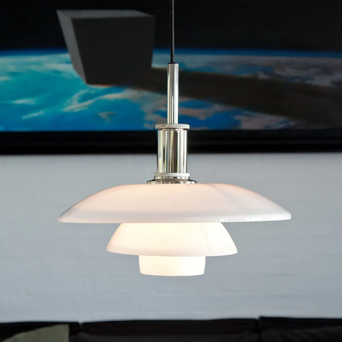 Louis Poulsen PH 4½-4 Glas Pendelleuchte