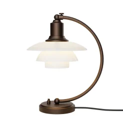 Louis Poulsen PH 2/2 Luna Aged Brass Opal Tischleuchte