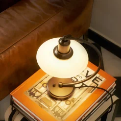 Louis Poulsen PH 2/2 Luna Aged Brass Opal Tischleuchte