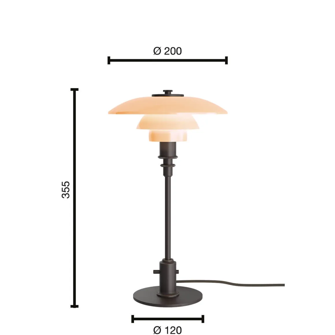 Louis Poulsen PH 2/1 Tischleuchte Limited Edition