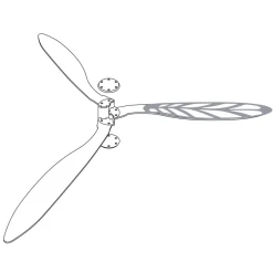 Luceplan Blow Soffitto Deckenventilator mit Licht