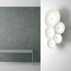 Luceplan Bulbullia LED Parete, 5-flg.