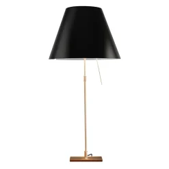 Luceplan Costanza Tavolo Teleskop mit Touchdimmer, Messing