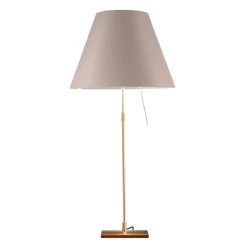 Luceplan Costanza Tavolo Teleskop mit Touchdimmer, Messing