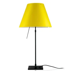 Luceplan Costanza Tavolo Teleskop mit Touchdimmer, schwarz