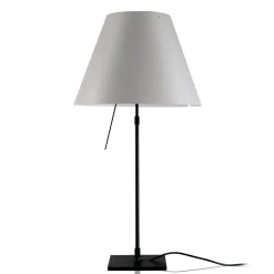 Luceplan Costanza Tavolo Teleskop mit Touchdimmer, schwarz