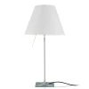 Luceplan Costanza Tavolo Teleskop mit Touchdimmer, Alu