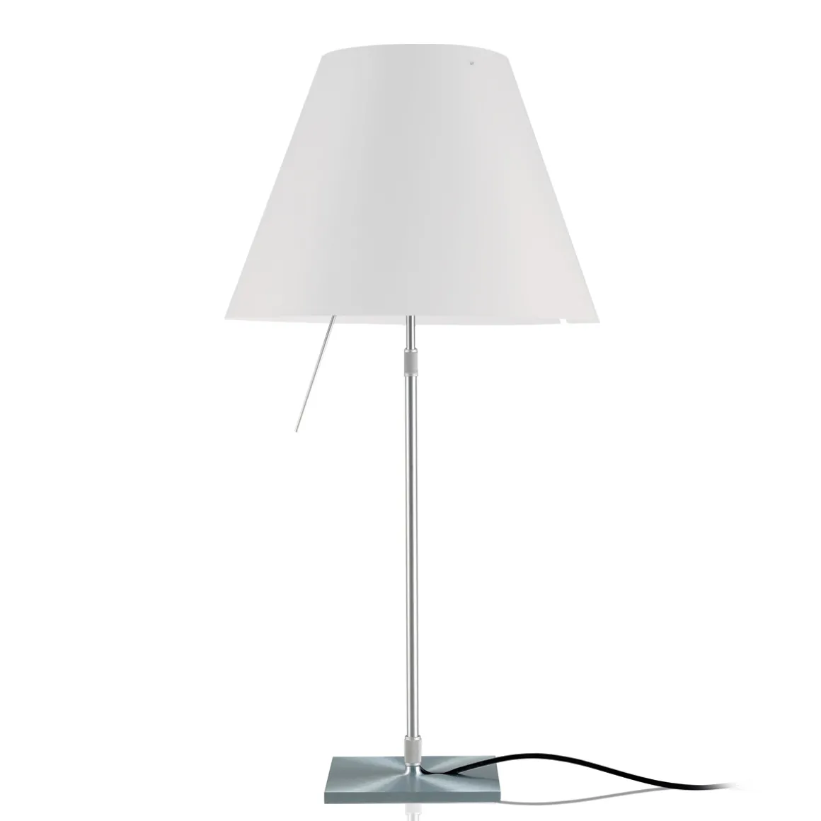 Luceplan Costanza Tavolo Teleskop mit Touchdimmer, Alu