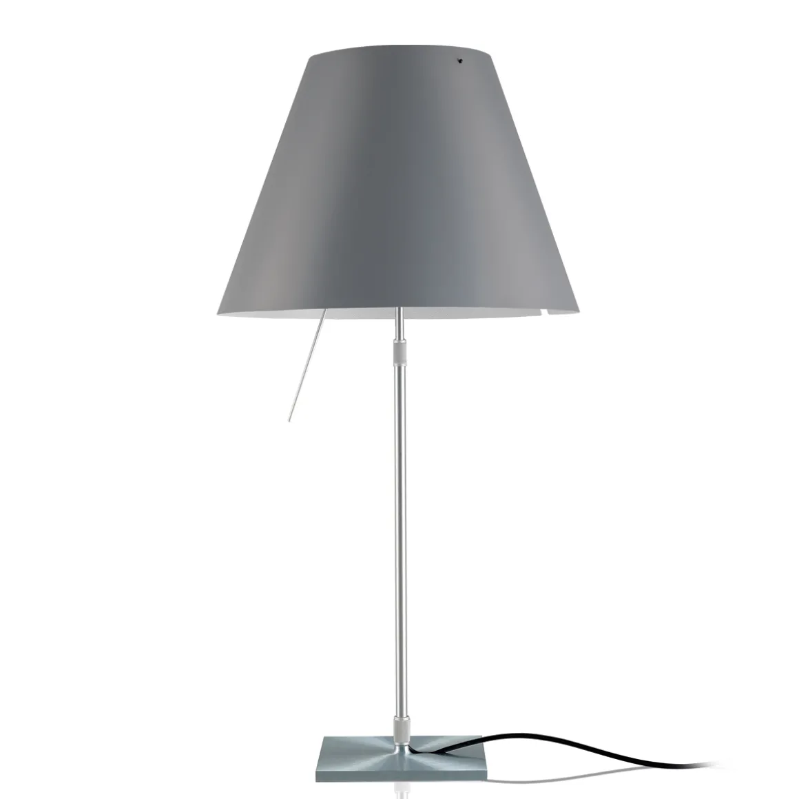 Luceplan Costanza Tavolo Teleskop mit Touchdimmer, Alu