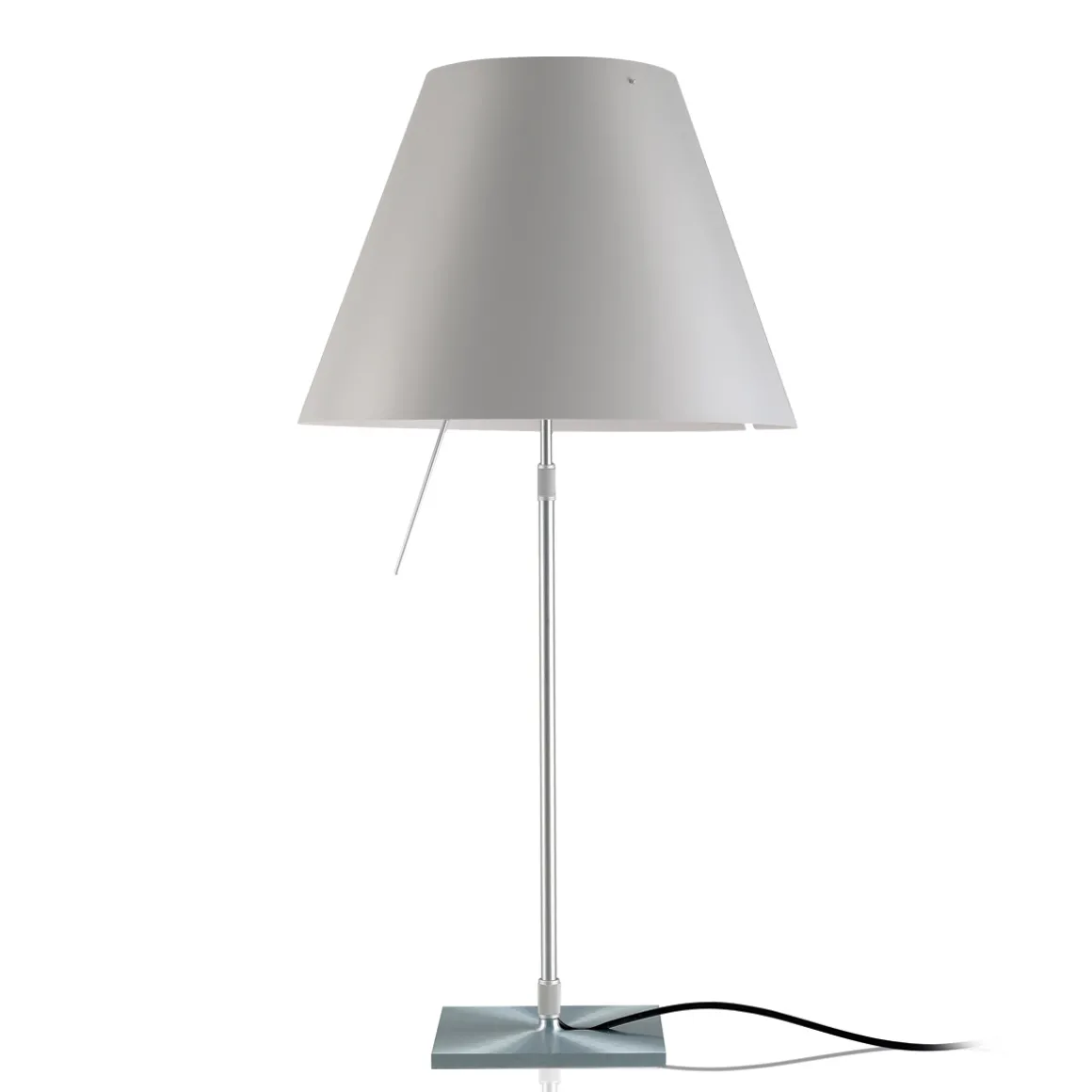 Luceplan Costanza Tavolo Teleskop mit Touchdimmer, Alu