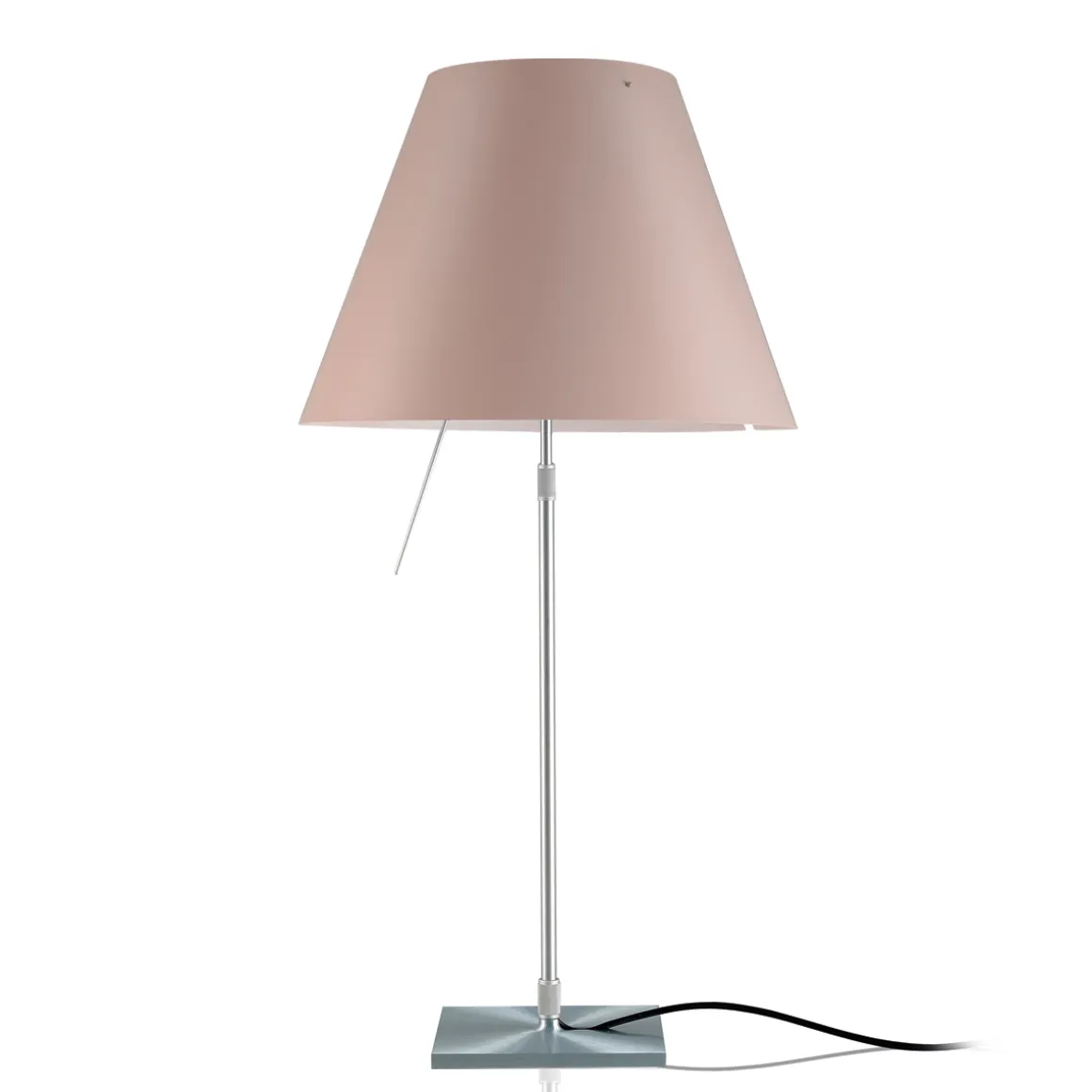 Luceplan Costanza Tavolo Teleskop mit Touchdimmer, Alu