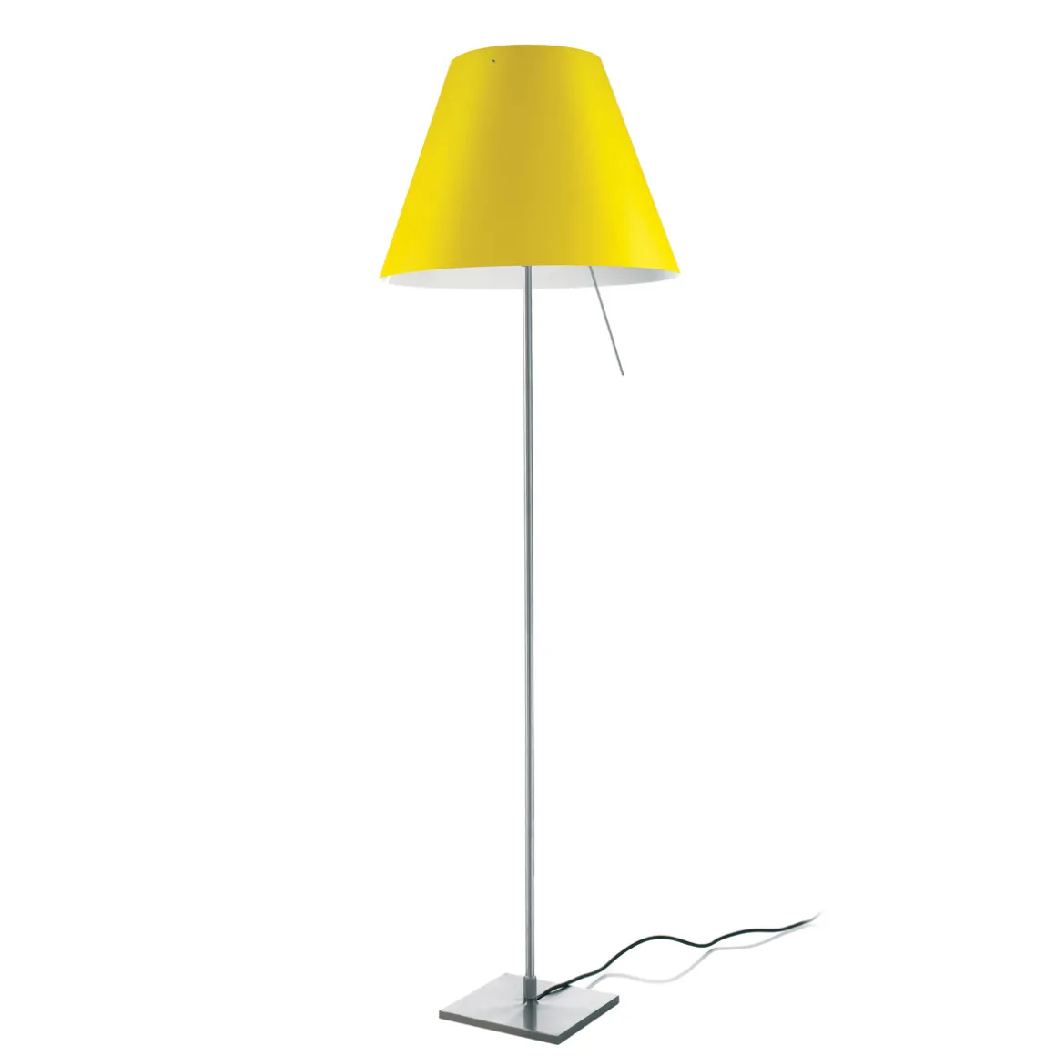 Luceplan Costanza Terra Fix mit Schalter, Alu